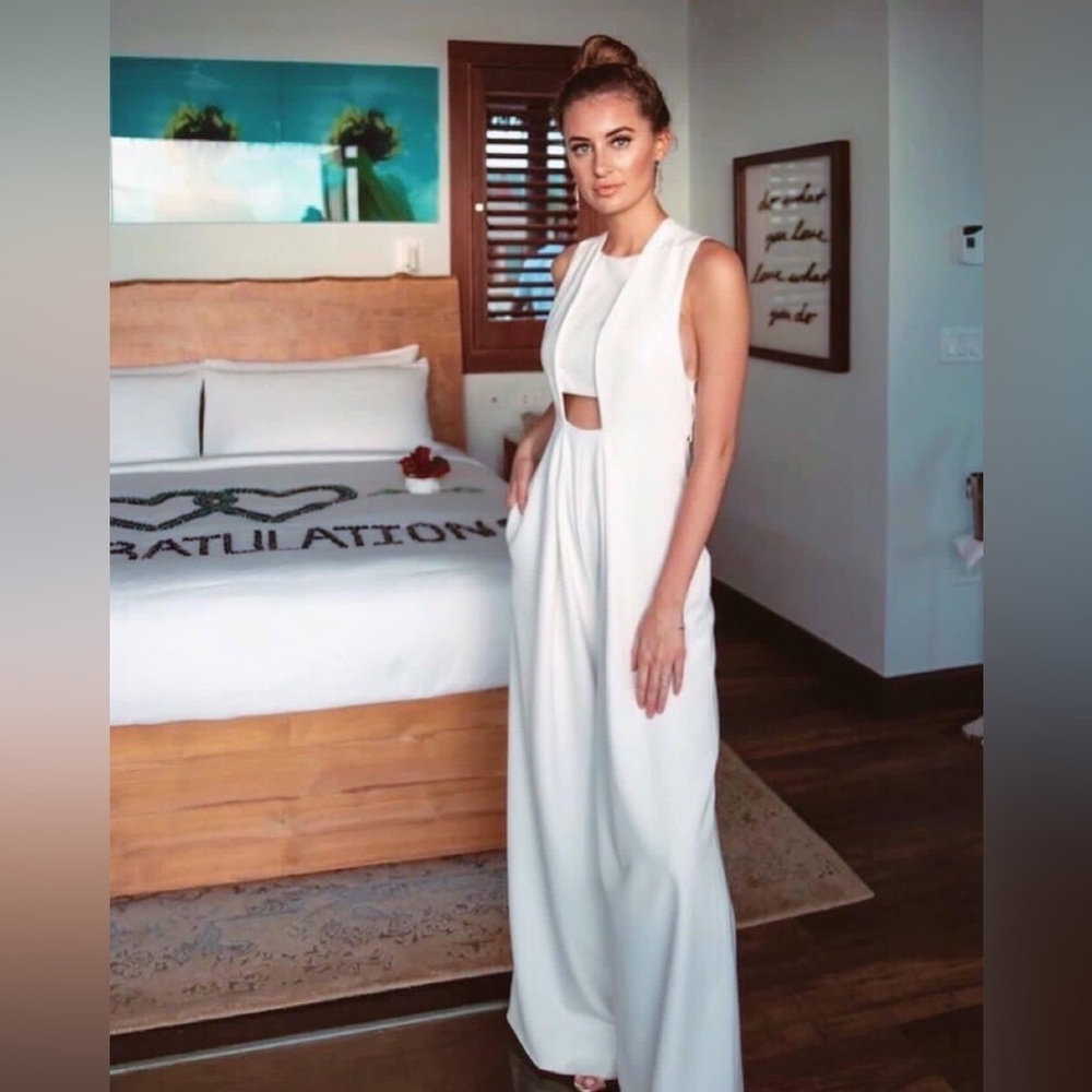 Chiara Jumpsuit by Misha Nonoo in white